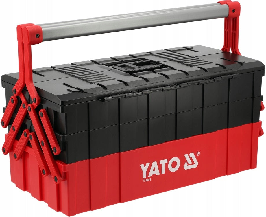 YATO PLASTIC WORKSHOP TOOL BOX - 5 TOOL SHELVES