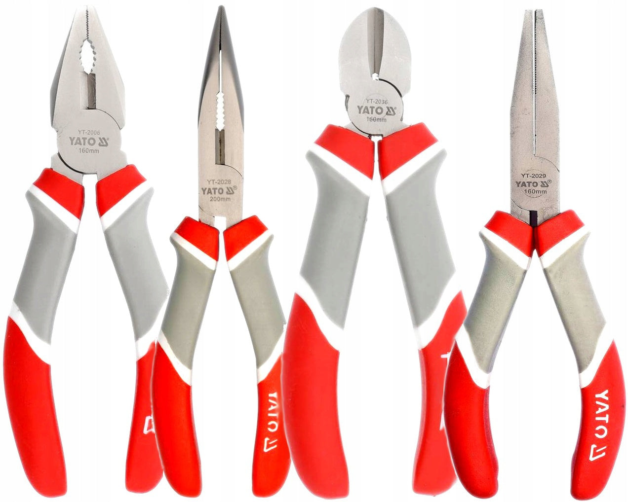YATO - PLIERS 160MM CUTTING PLIERS - SET OF 4