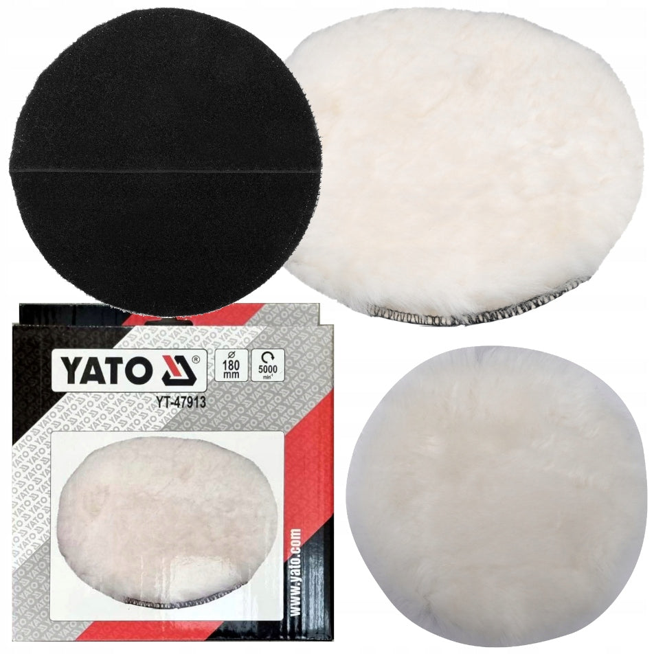YATO POLISHING FUR VELCRO COVER FOR POLISHING 180mm