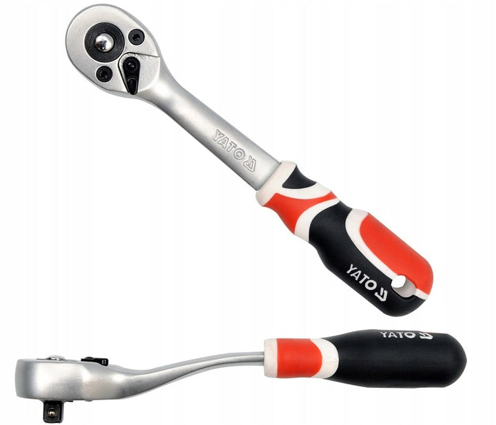 YATO RATCHET + 1/4" 4-14MM SHORT CAPS Number of items in the set 14