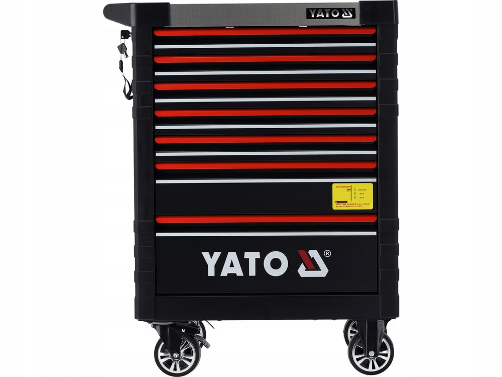 YATO SERVICE CABINET TROLLEY 7 DRAWERS INSERTS 190 TOOLS OPENING LOCK Brand Yato