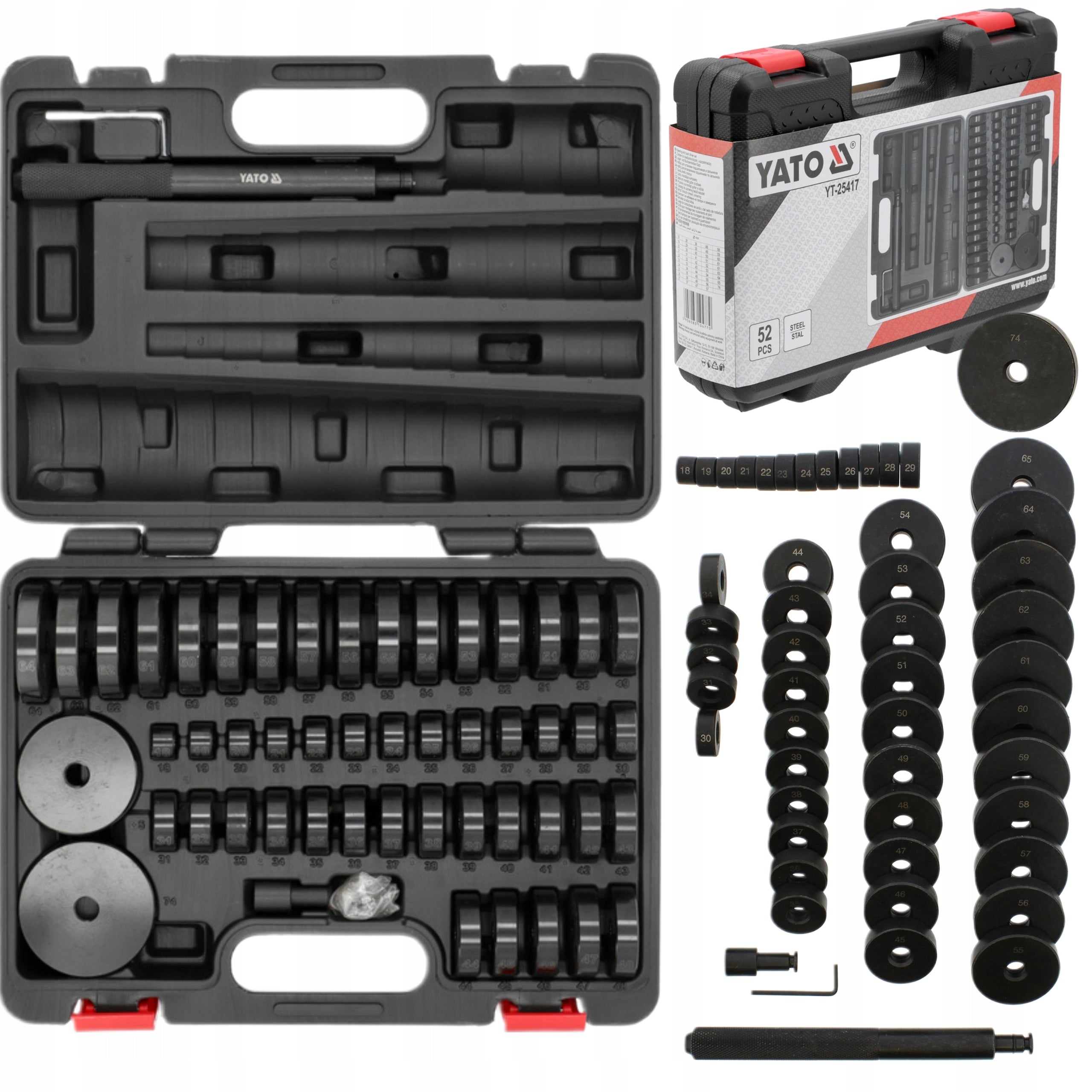 YATO SET FOR BEARING DEPOSITION OF SEALANTS AND CONNECTORS 52EL. YT-25417