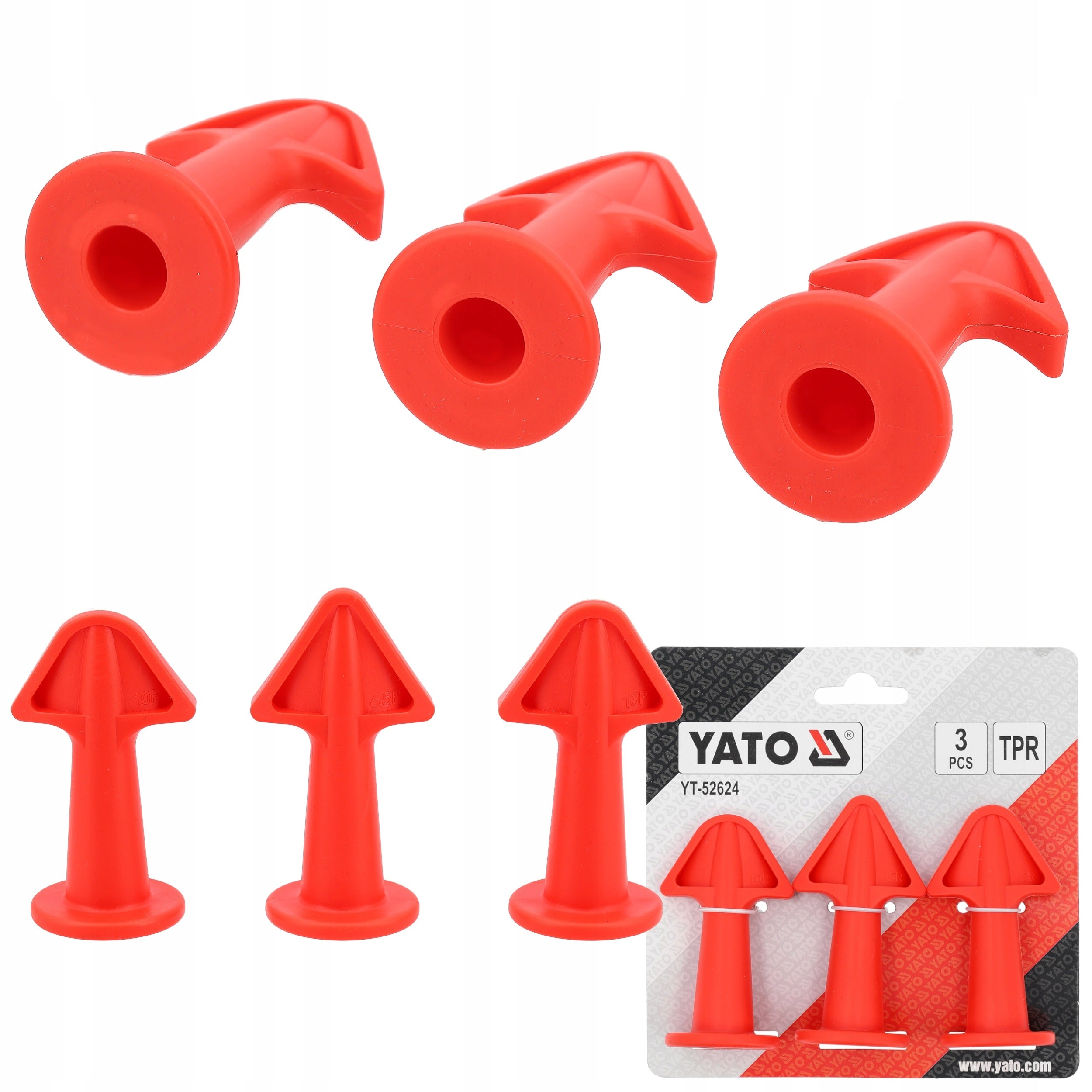 YATO SET OF APPLICATORS FOR CARTRIDGE FOR SILICONES SEALANTS 3PCS
