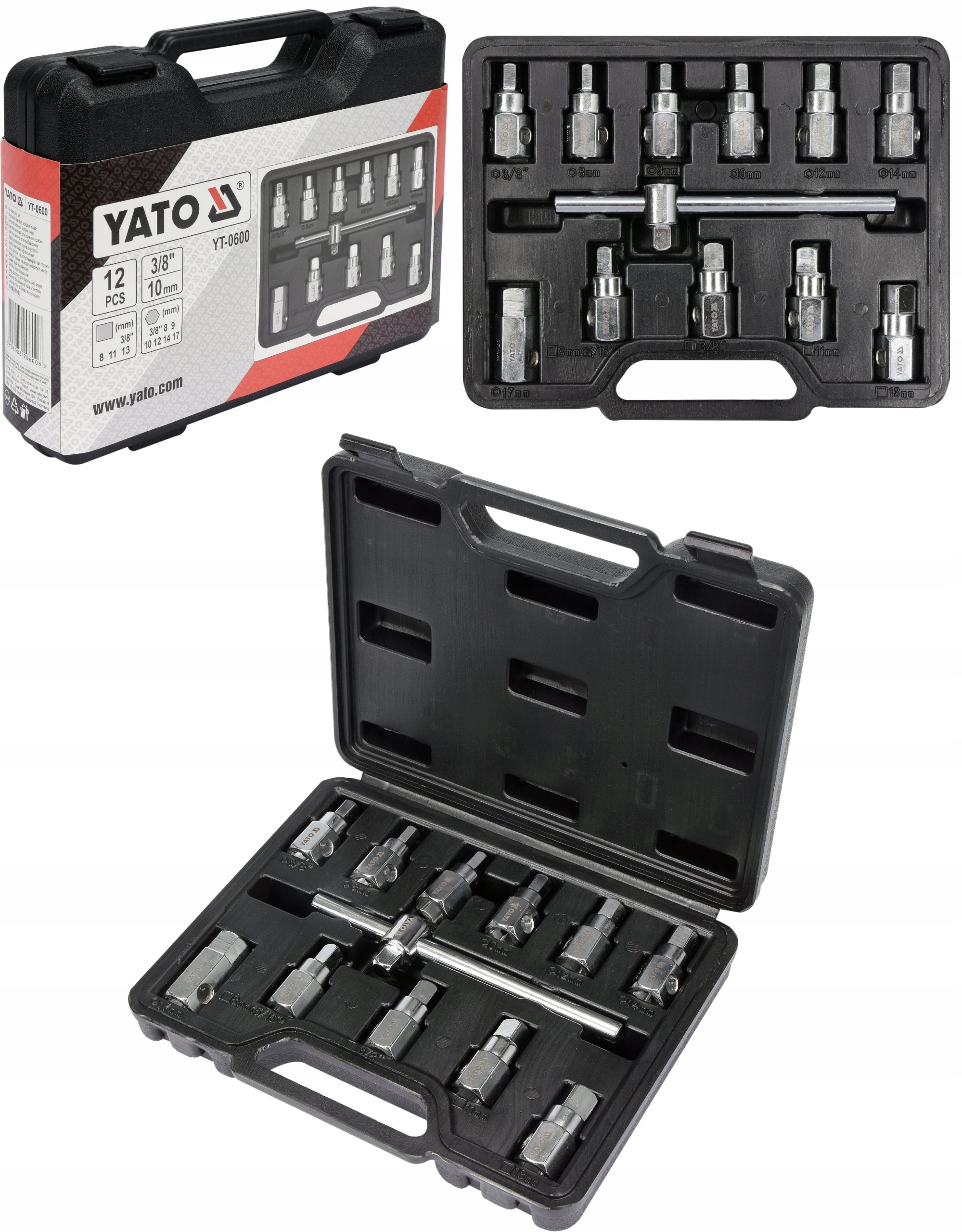 YATO SET OF KEYS FOR OIL STOPPERS 12 PCS.