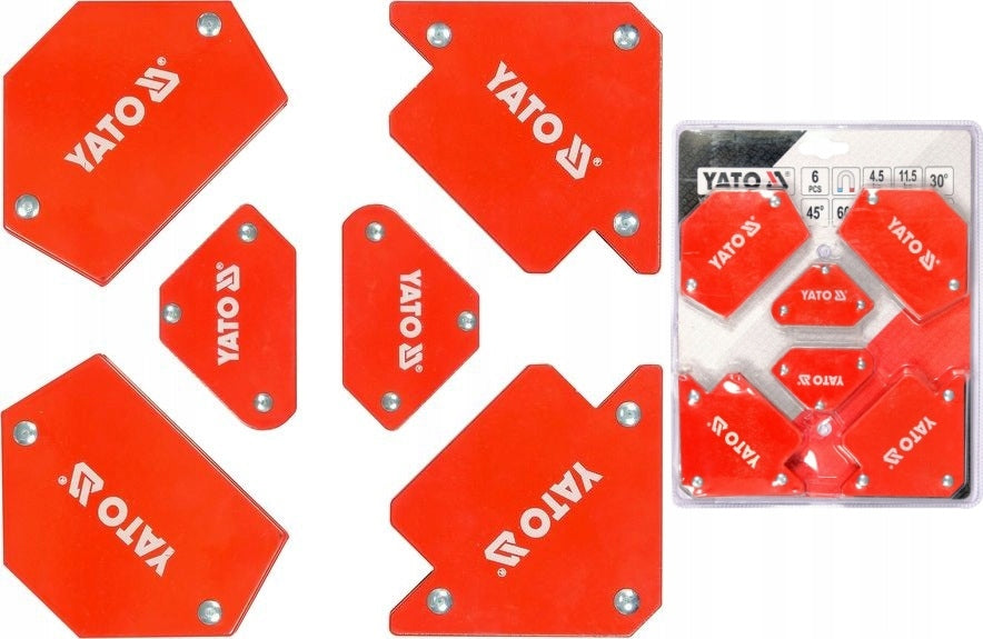 YATO SET OF MAGNETIC WELDING ANGLES SET OF 6 PIECES YT-08679