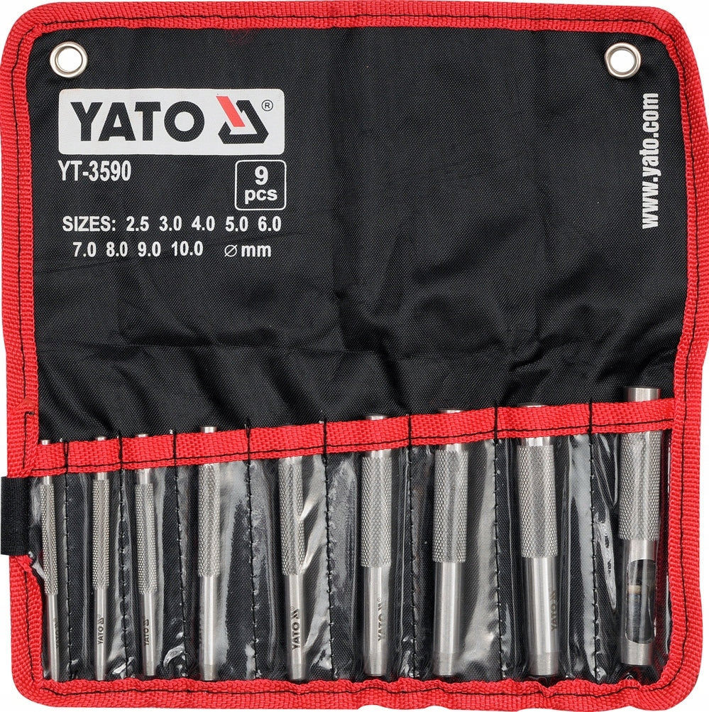 YATO SET OF PUNCHES FOR SKIN 9CZ. Manufacturer code YT-3590