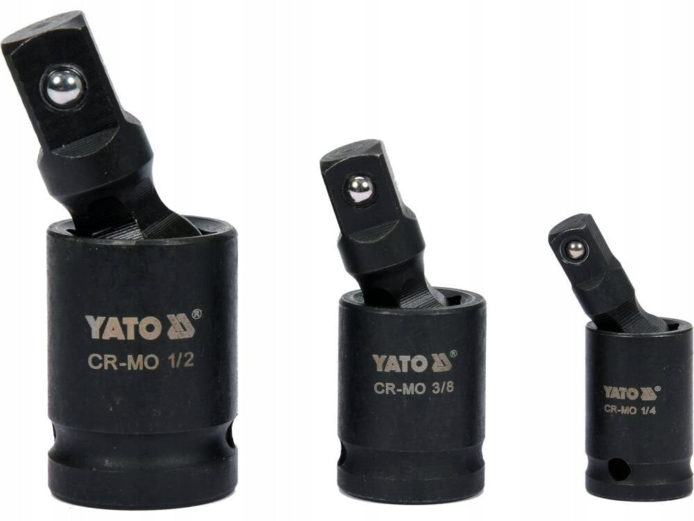 YATO SET OF SPHERICAL IMPACT JOINTS JOINT 1/4", 3/8", 1/2" YT-10643 EAN (GTIN) 5906083047367