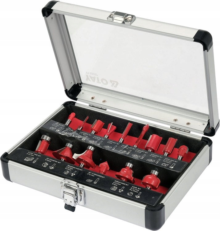 YATO SET OF WOOD CUTTERS SPECTRAL CUTTERS MANDREL FI 6 3-32mm 15 pcs. Manufacturer code YT-68007