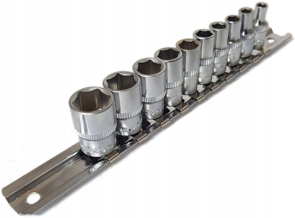 YATO - SHORT CAPS 1/4 SOCKET SET 5/32-1/2 YT-A00027