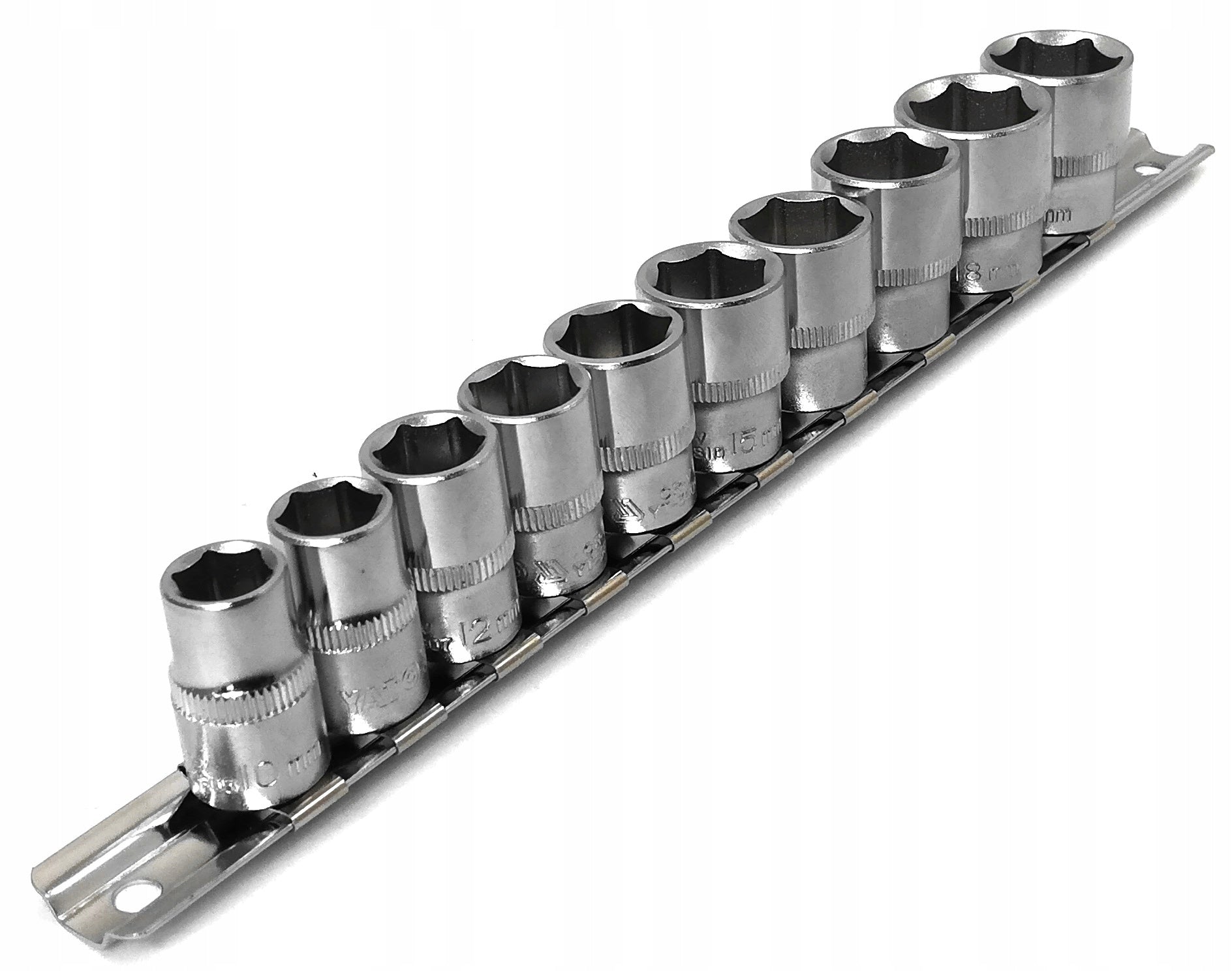 YATO SHORT CAPS 3/8" SET 10-19MM + 3/8'' RATCHET Manufacturer code YT-A00046 YATO