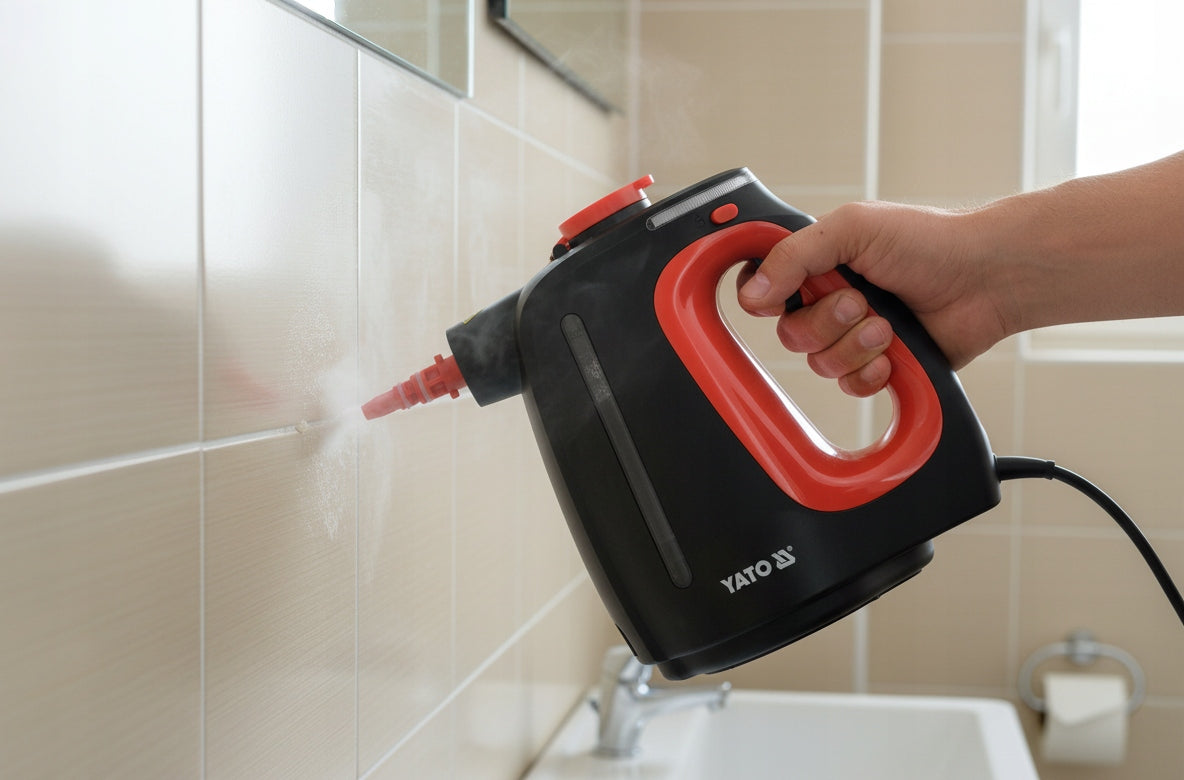 YATO STEAM CLEANER 1350W HAND STEAMER 1 BAR 110°C + AKCESORIA Manufacturer code YT-85760