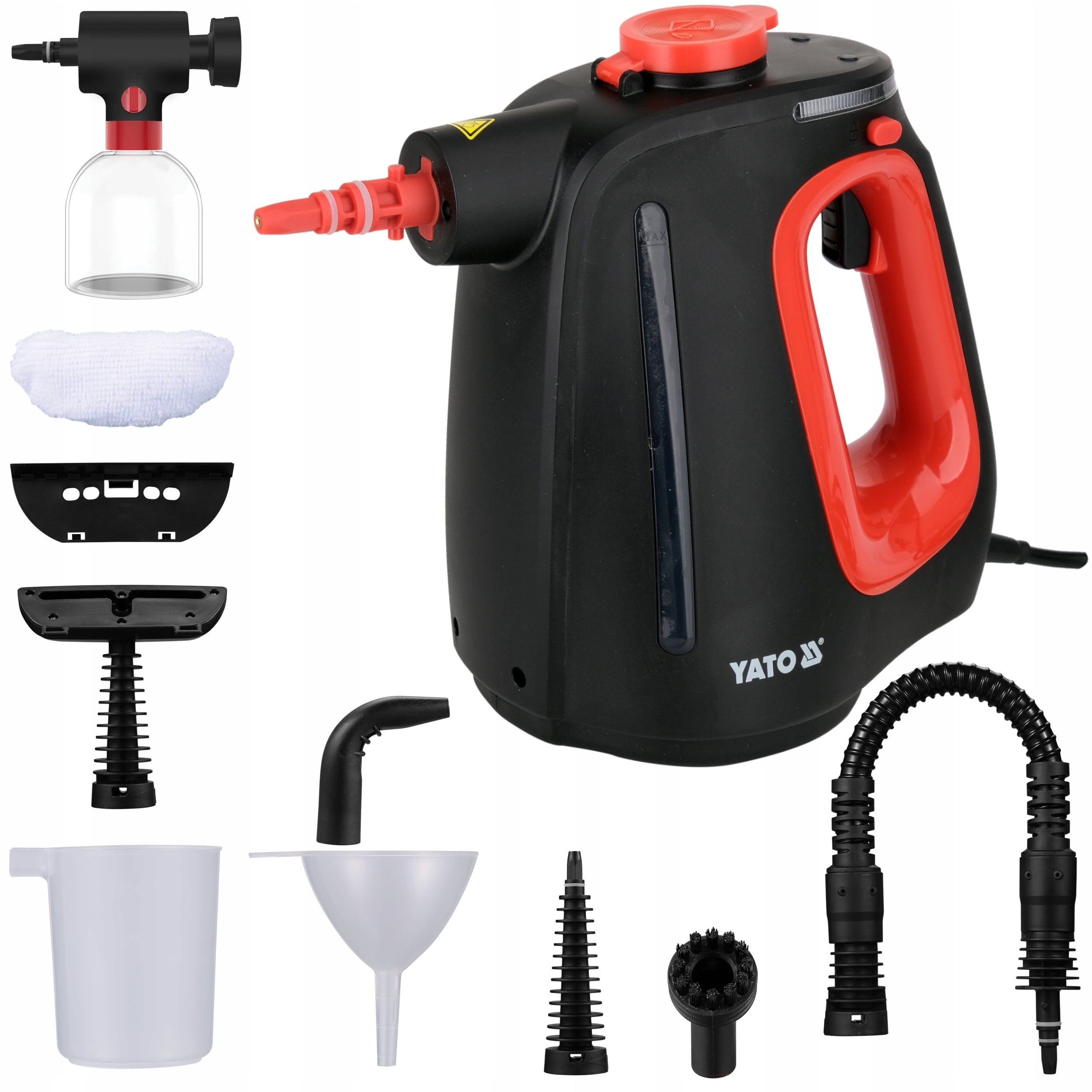 YATO STEAM CLEANER 1350W HAND STEAMER 1 BAR 110°C + AKCESORIA