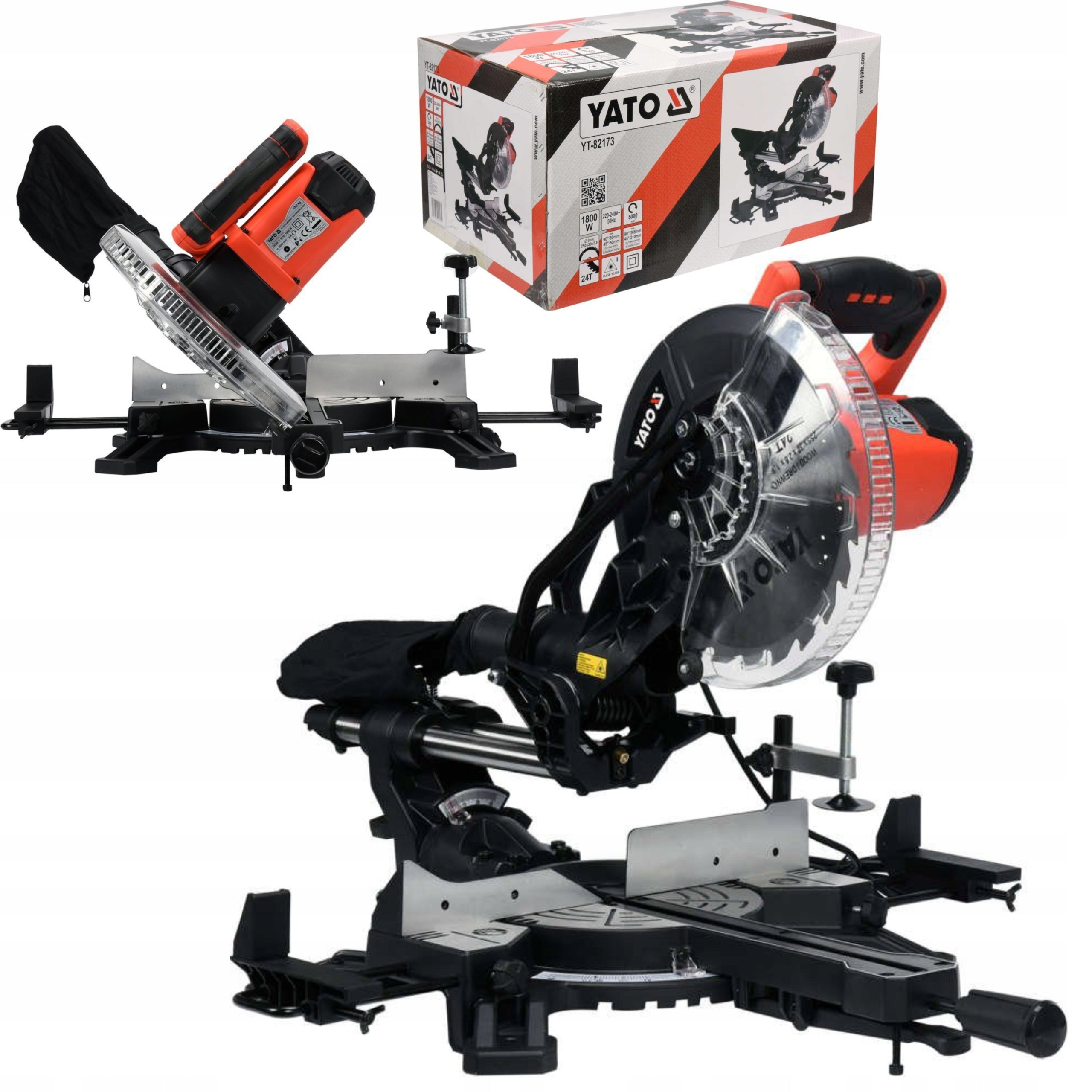 YATO Saw blade MITER 1800W with feed LASER 255mm YT-82173 Power supply mains