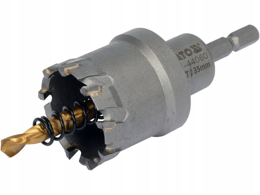YATO TCT HOLE SAW FOR METAL 35MM CARBIDE CEMENTED LACE EAN (GTIN) 5906083577505