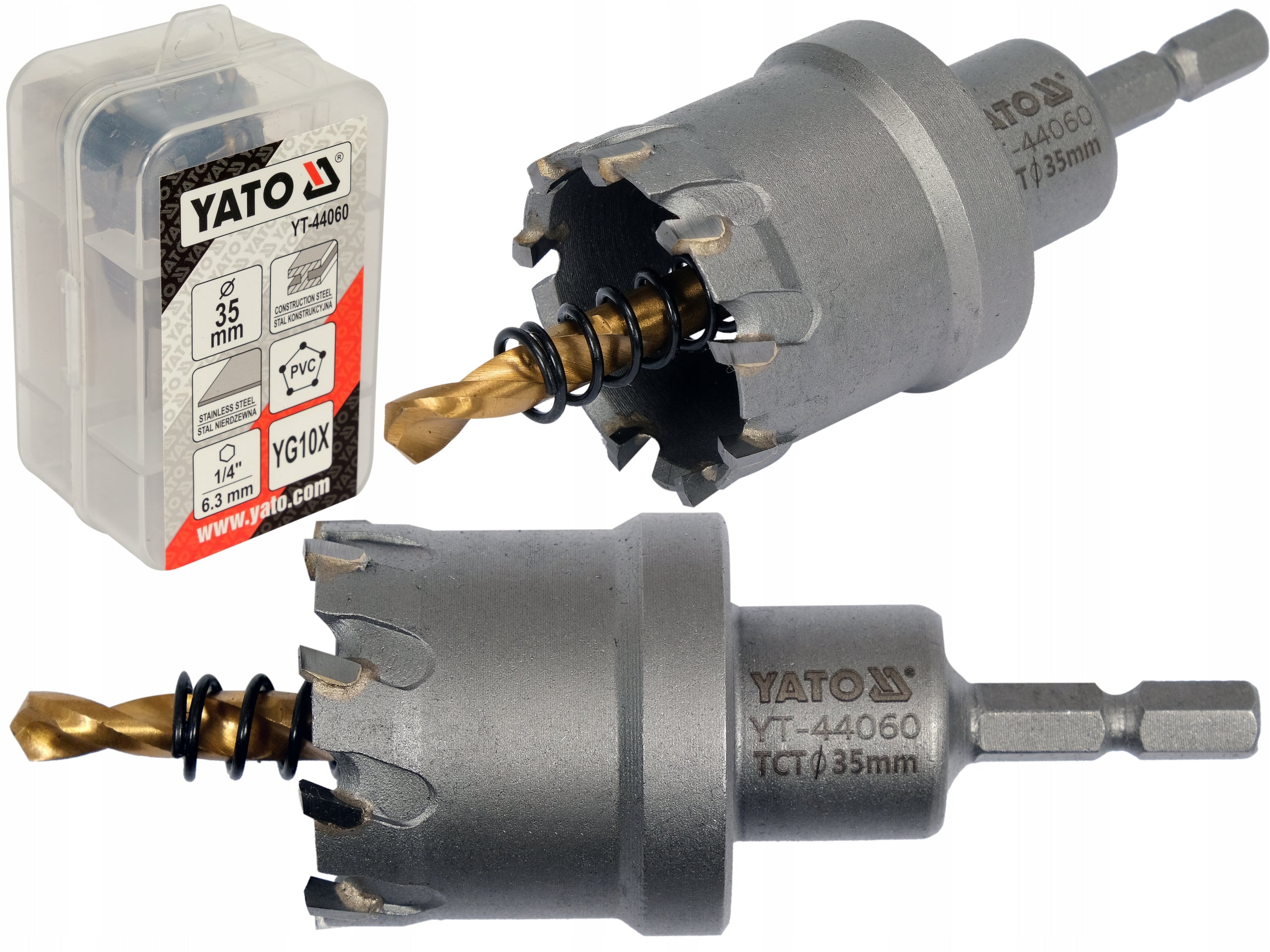 YATO TCT HOLE SAW FOR METAL 35MM CARBIDE CEMENTED LACE