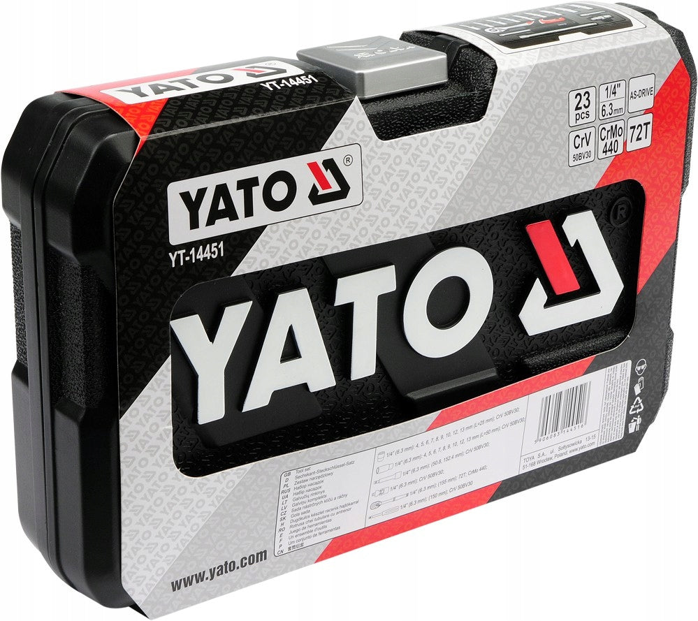 YATO TOOL SET 1/4"" 23CZ. Brand Yato