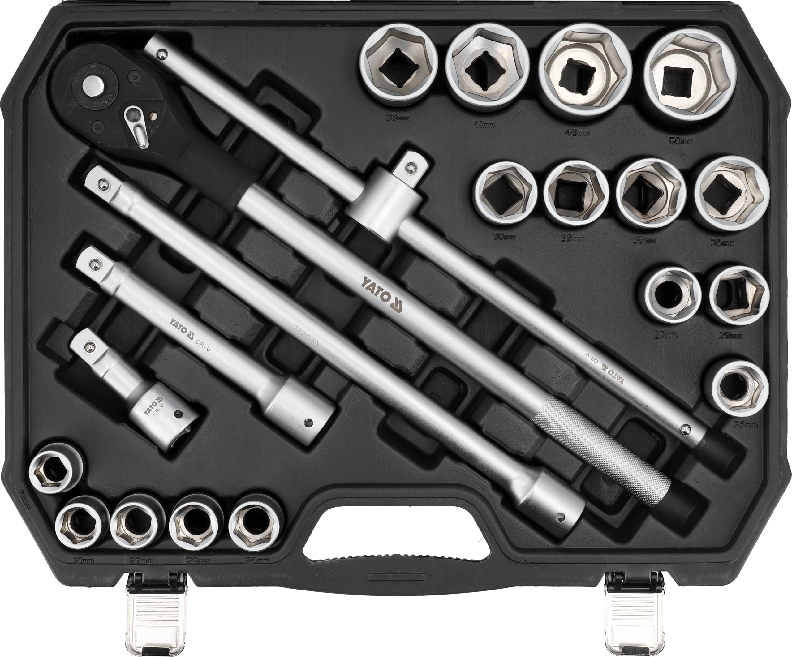 YATO TOOL SET 3/4" SOCKET WRENCHES 21 SOCKET ELEMENTS Brand Yato