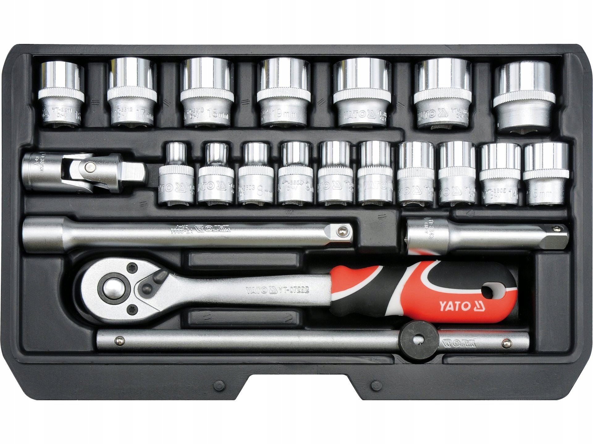 YATO TOOL SET 3/8" 22PCS XS