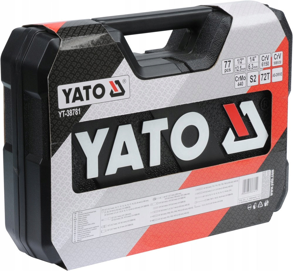 YATO TOOL SET 77 EL SOCKET WRENCHES XXL EAN (GTIN) 5906083387814
