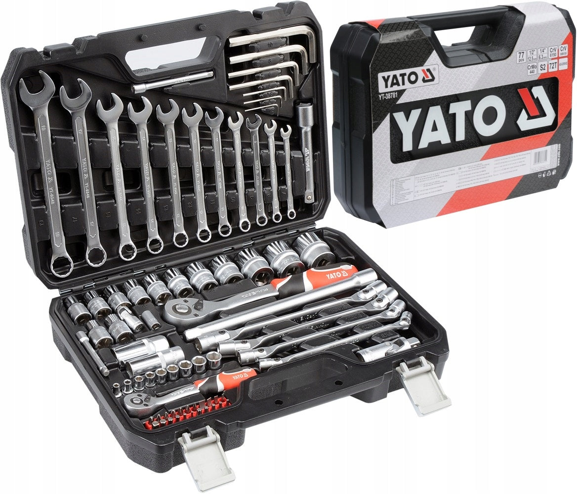 YATO TOOL SET 77 EL SOCKET WRENCHES XXL