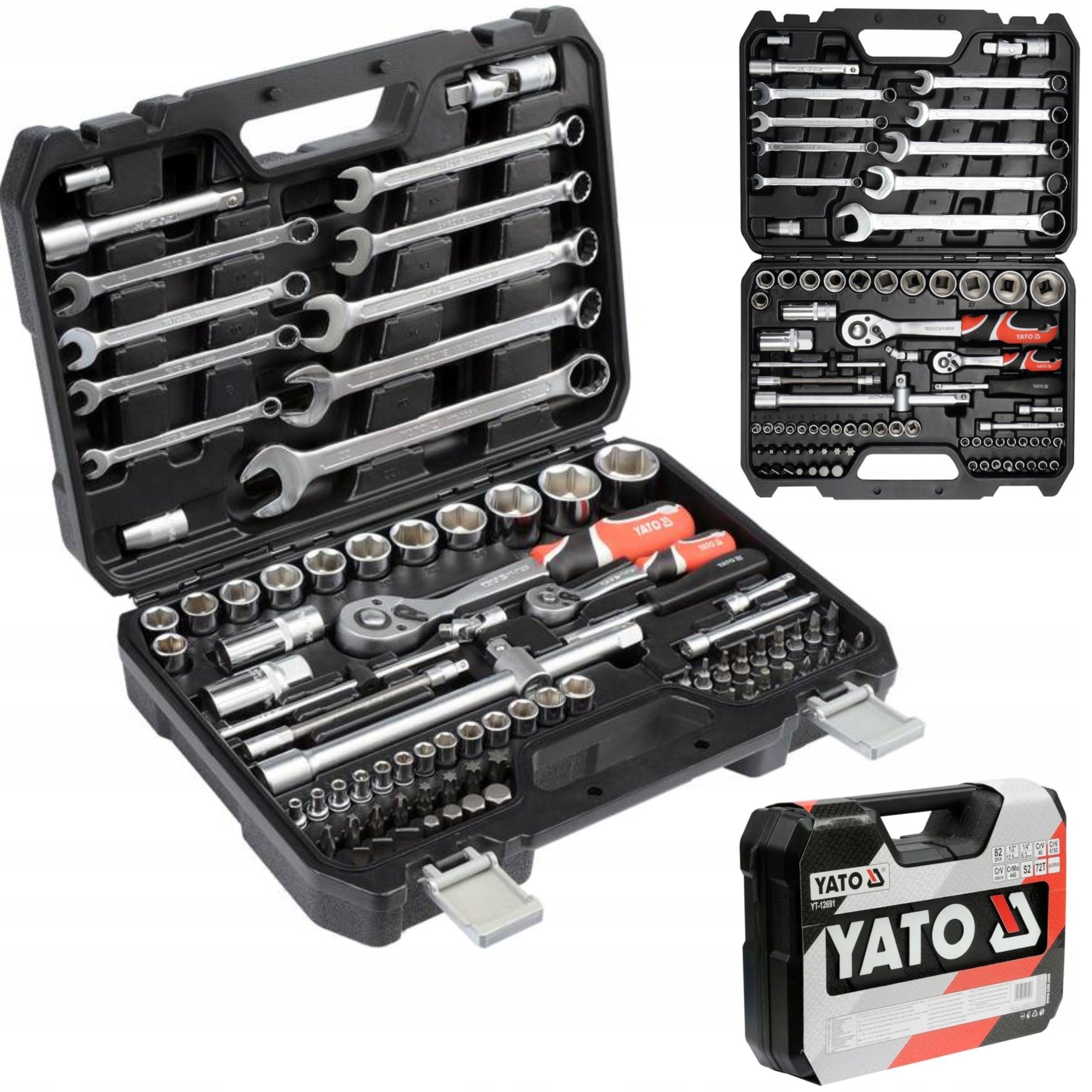 YATO TOOL SOCKET WRENCH SET 82el YT-1269 FLAT EYE TORX