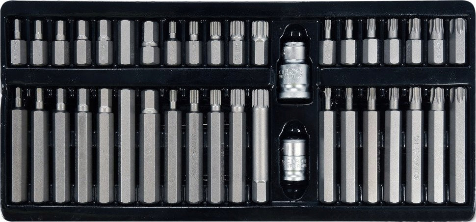 YATO YT-0400 Set of bits keys imbus torx spline hex 40 el cassette metal