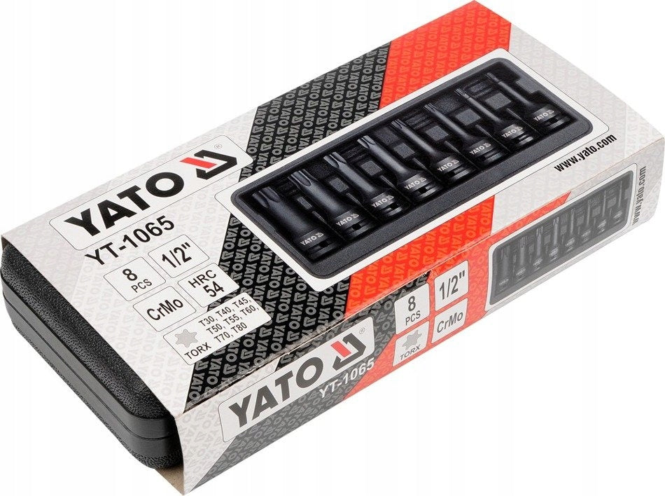 YATO YT-1065 TORX IMPACT WRENCH SET 1/2 INCH Manufacturer code YT-1065