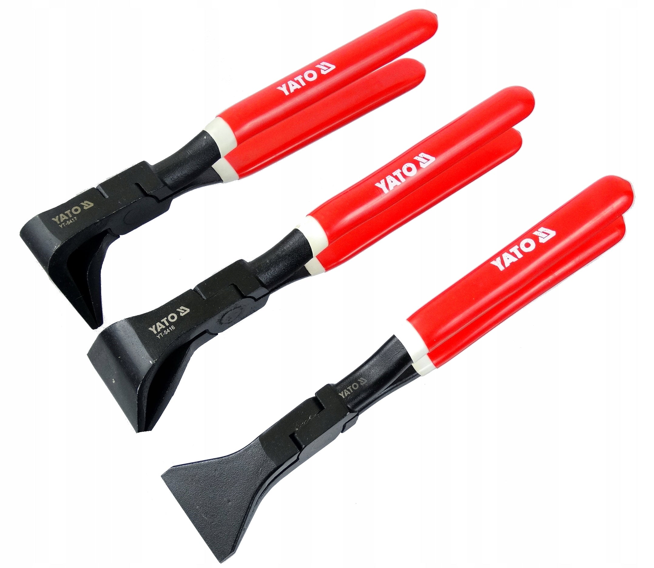 YATO clamps roofing pliers for profile sheets set of 3 pieces 45' 90' 180'