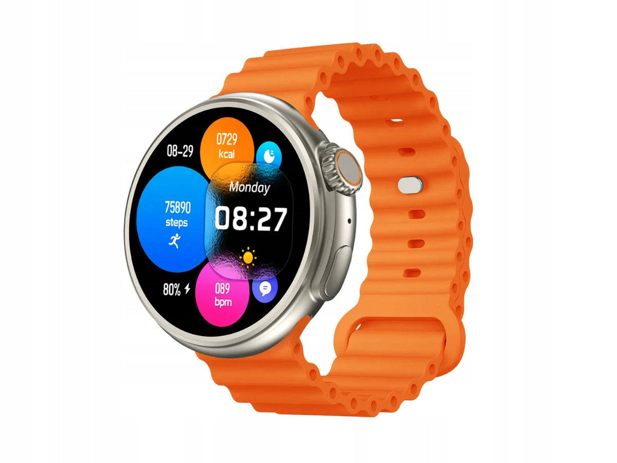 YAXO Oxnard - Smartwatch, Lumen Orange Batteries included yes