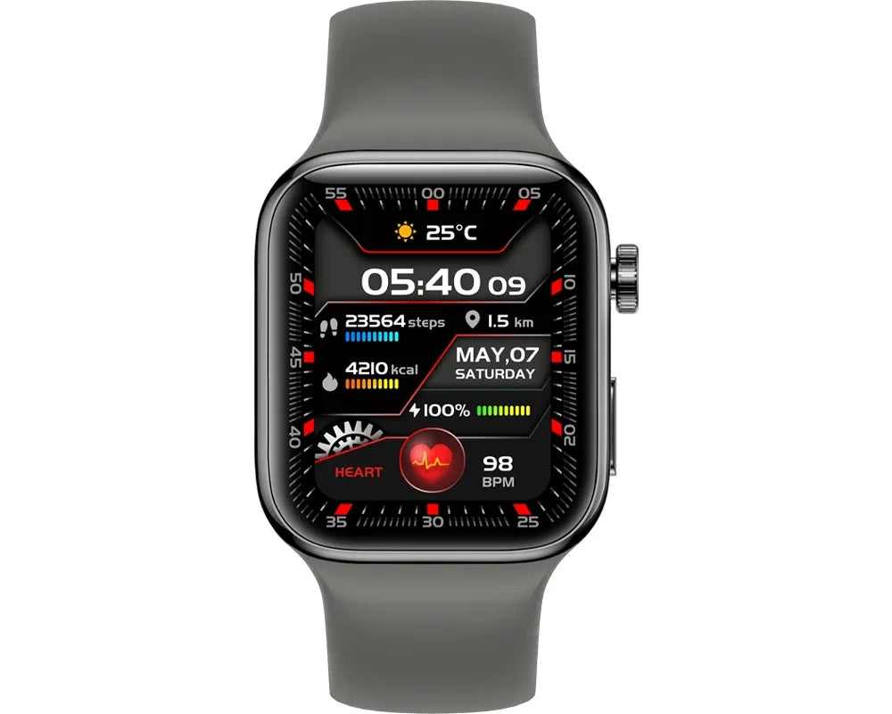 YAXO Tampa - Smartwatch, Pure Silver Color black