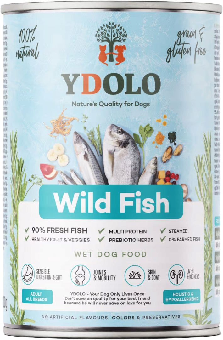 YDOLO WET FOOD WILD FISH- 400G