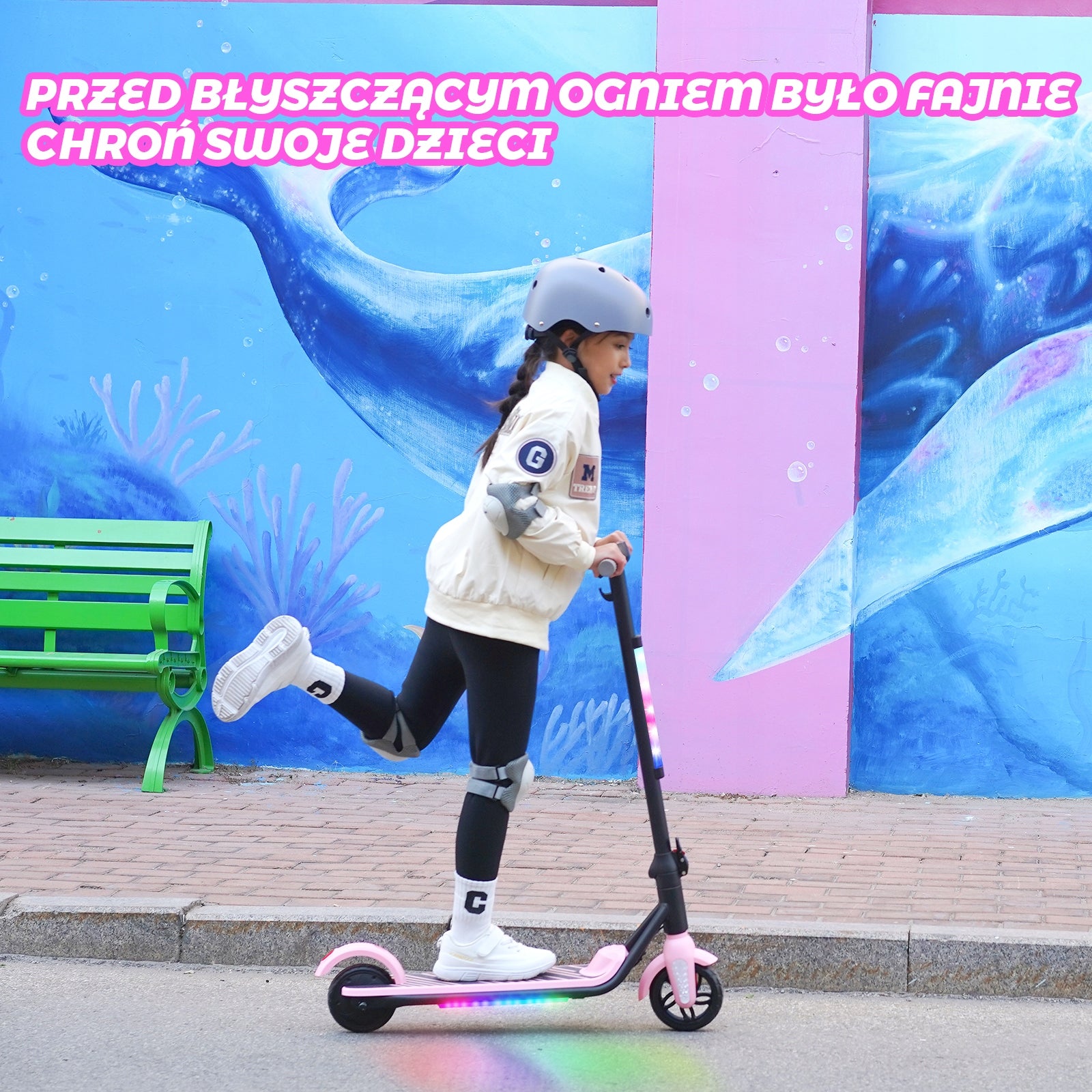 YEE GOO Electric Folding Scooter for Kids 150W 12km/h 50kg Manufacturer code F602-P