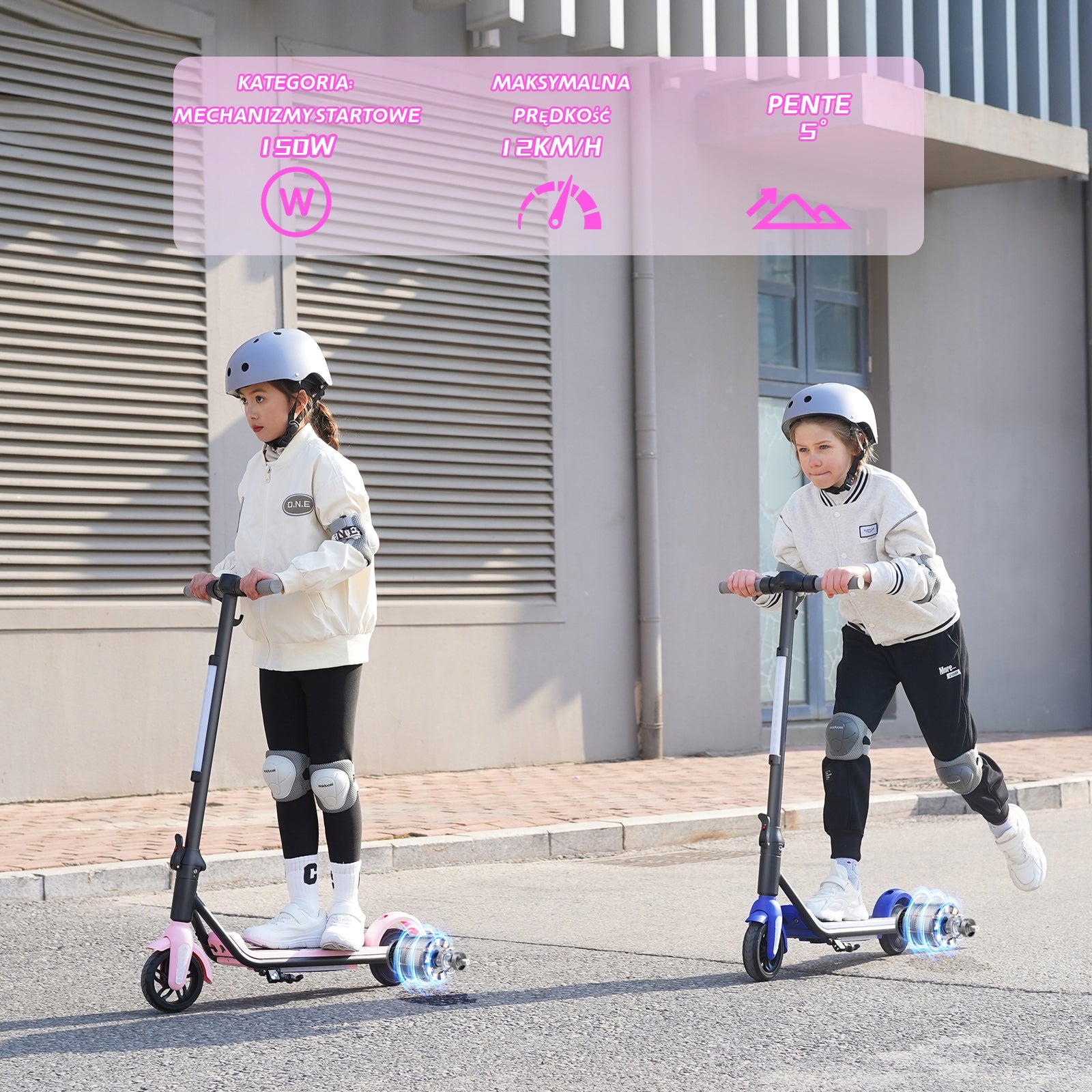 YEE GOO Electric Folding Scooter for Kids 150W 12km/h 50kg Weight 6.4 kg