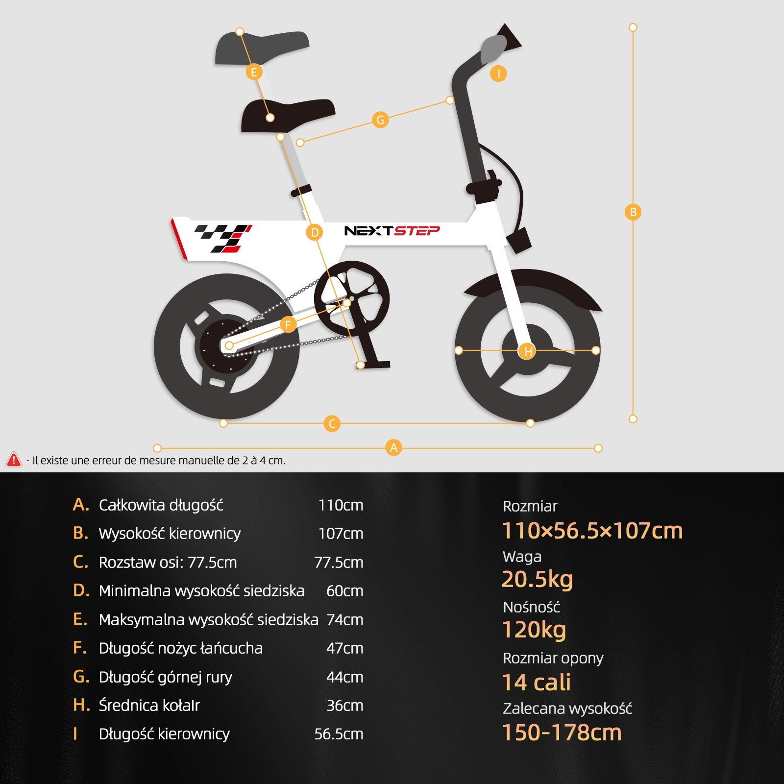 YEE GOO Folding Electric Bike, 250 W, 36V 7.8Ah, 20-30 km, 14'' Tires Brand no brand