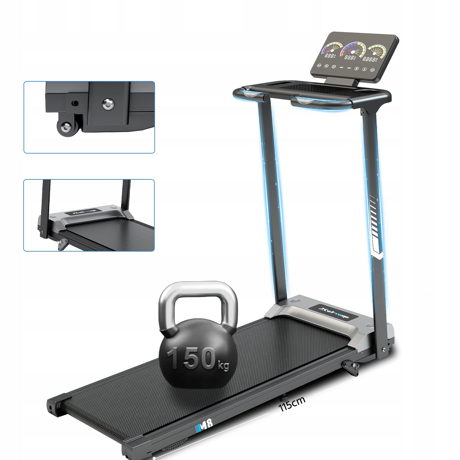 YEE treadmill RUN 11% slope 12 km/h 0.75HP folding 150 kg LED RKRAN Model other