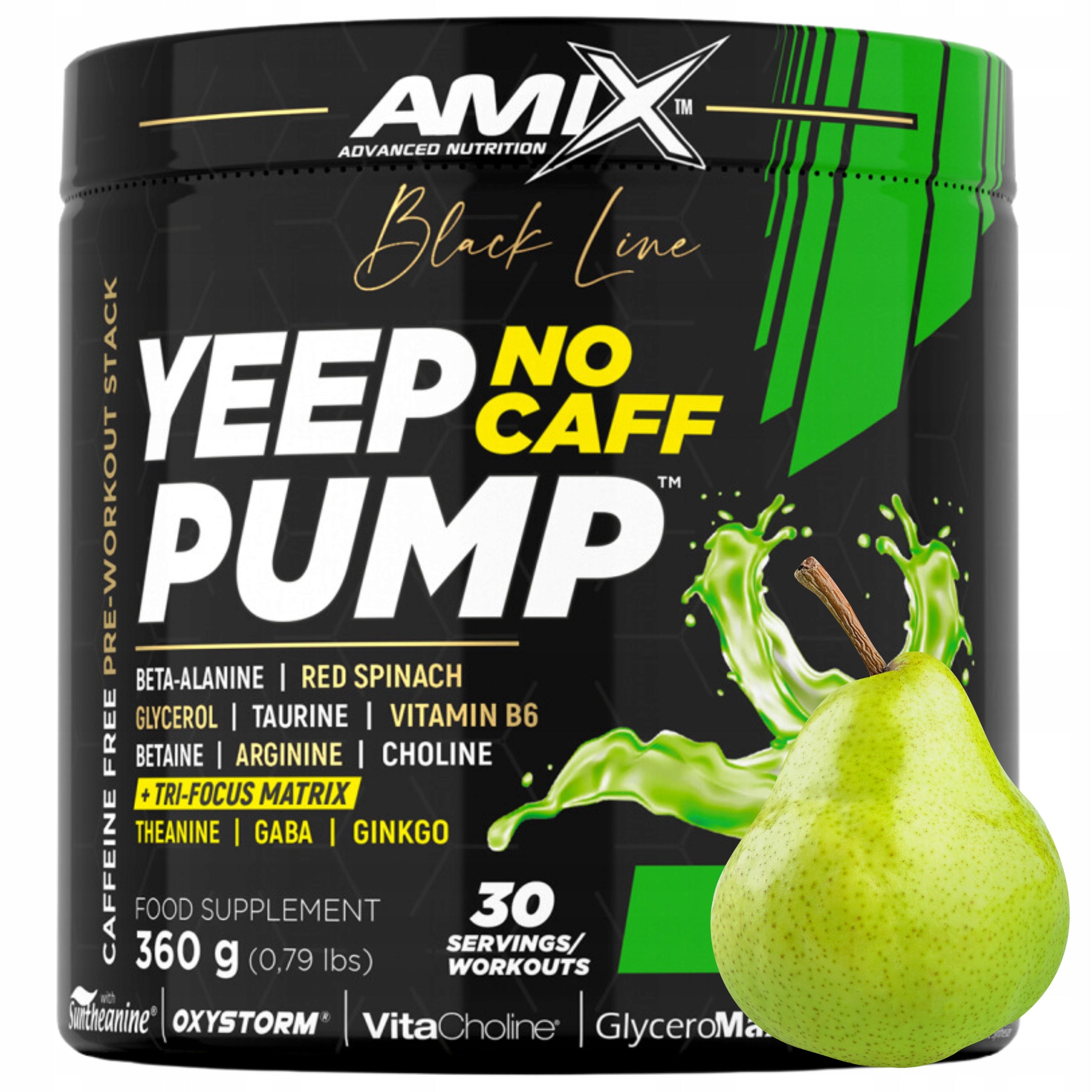 YEEP PUMP NO CAFF Pre-workout without Caffeine Pump Strong Strength