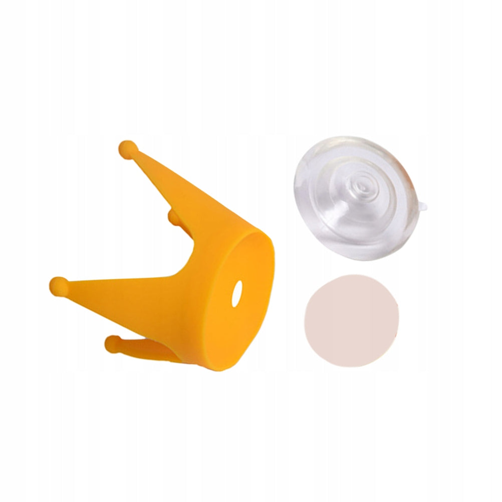 YELLOW MOTORCYCLE HELMET ORNAMENT WITH SILICONE SUCTION CUPS