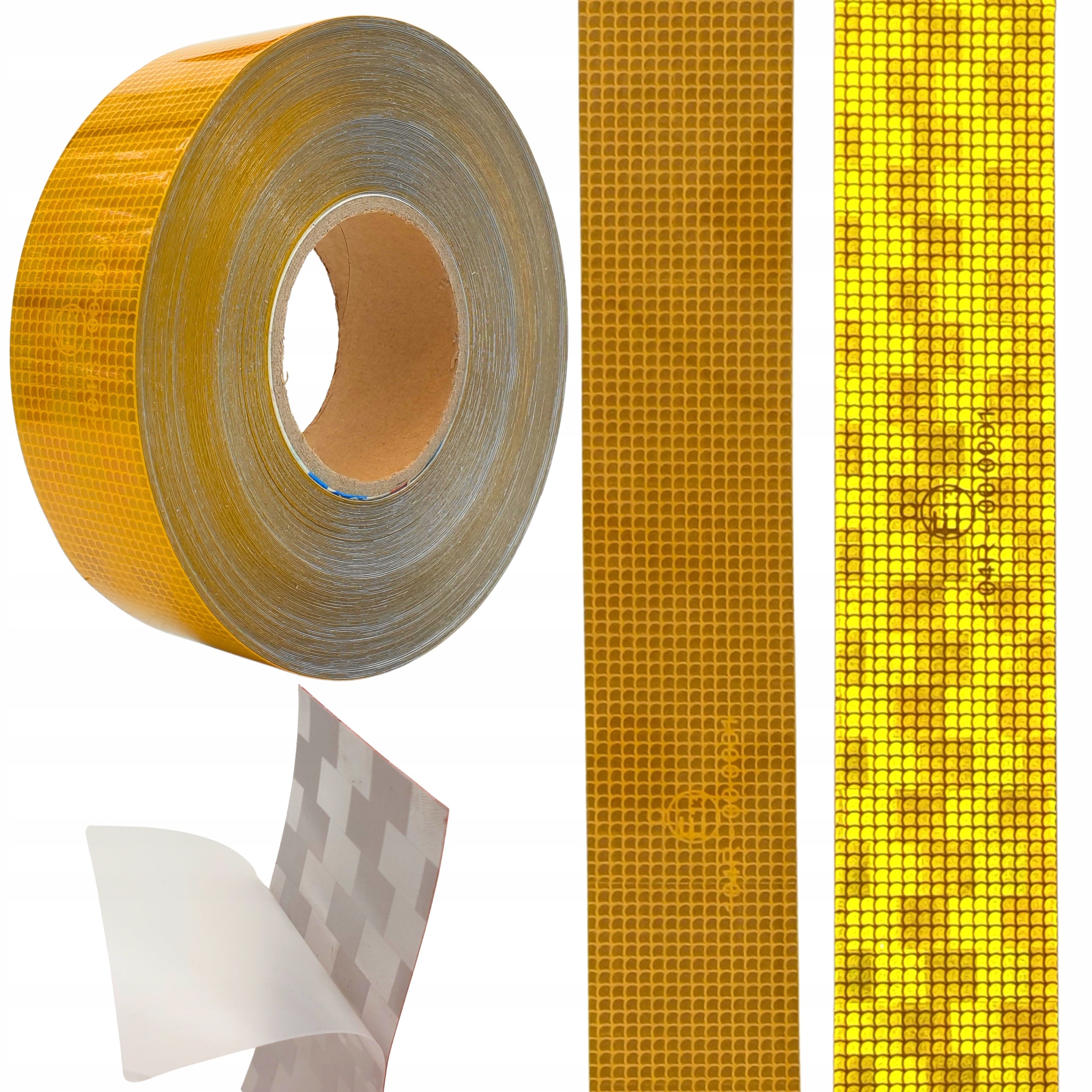 YELLOW REFLECTIVE TAPE FOR STRONG CONTOUR ADHESIVE 50mm 1MB