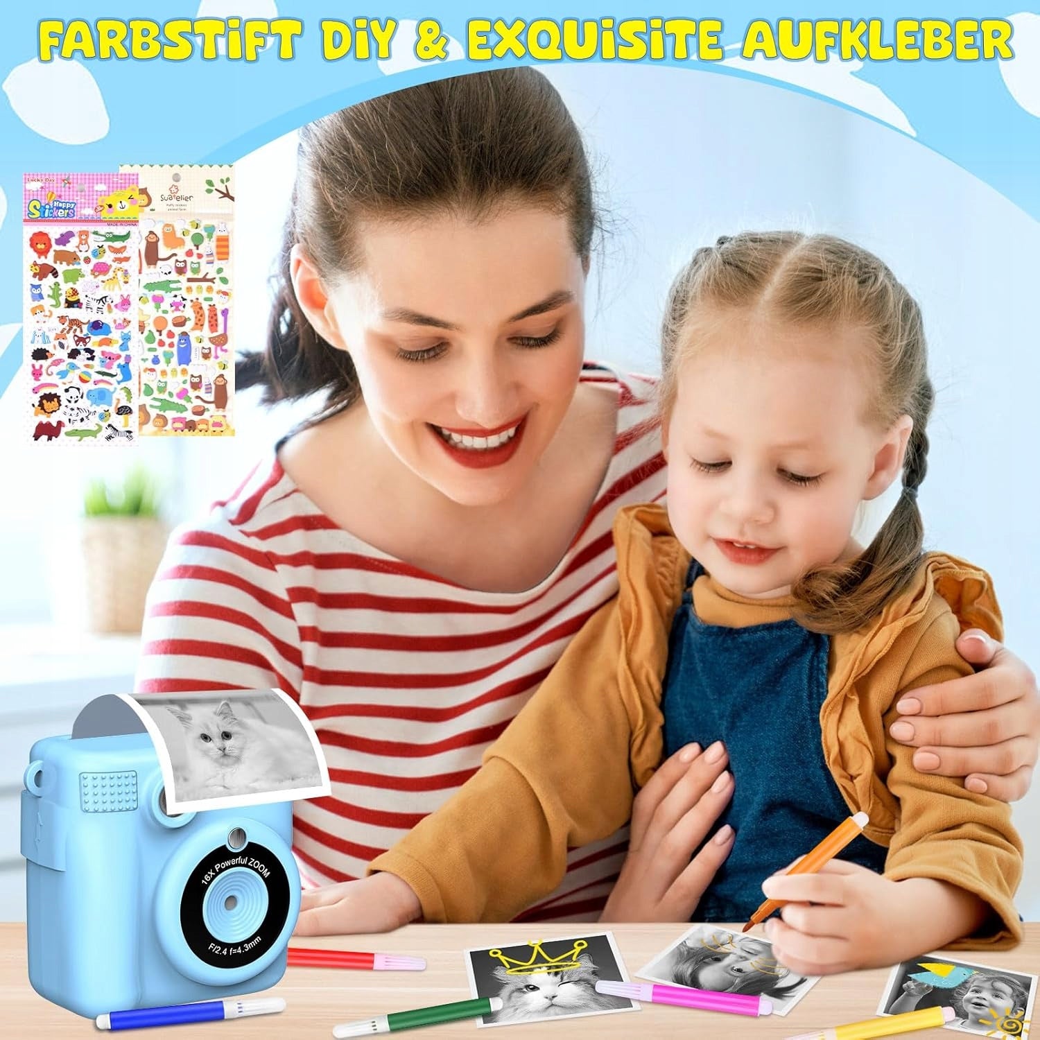 YIKANWEN Digit Instant Camera for Kids 1080P 32GB SET Manufacturer code B0CF5LSYV8