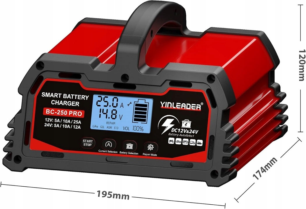 YINLEADER model : BC-250 PRO BATTERY CHARGER SMART RECTIFIER Packaging status original