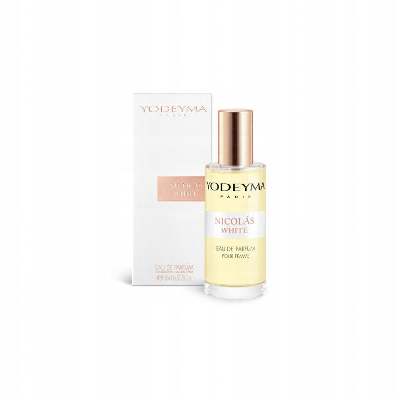 YODEYMA NICOLAS WHITE 15ml Eau de Parfum Packaging status original