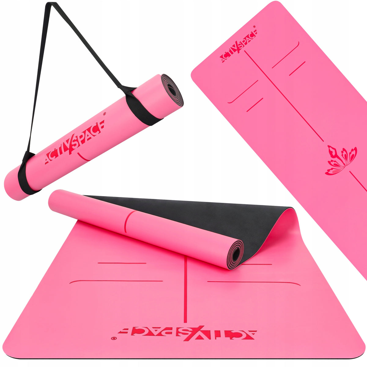 YOGA EXERCISE MAT FITNESS RUBBER NON-SLIP MAT PREMIUM PRO