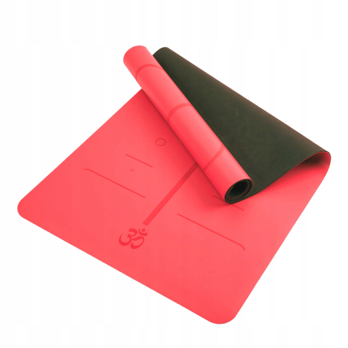 YOGA EXERCISE MAT GYMNASTIC FITNESS TRAINING THICK MANDALA Color red