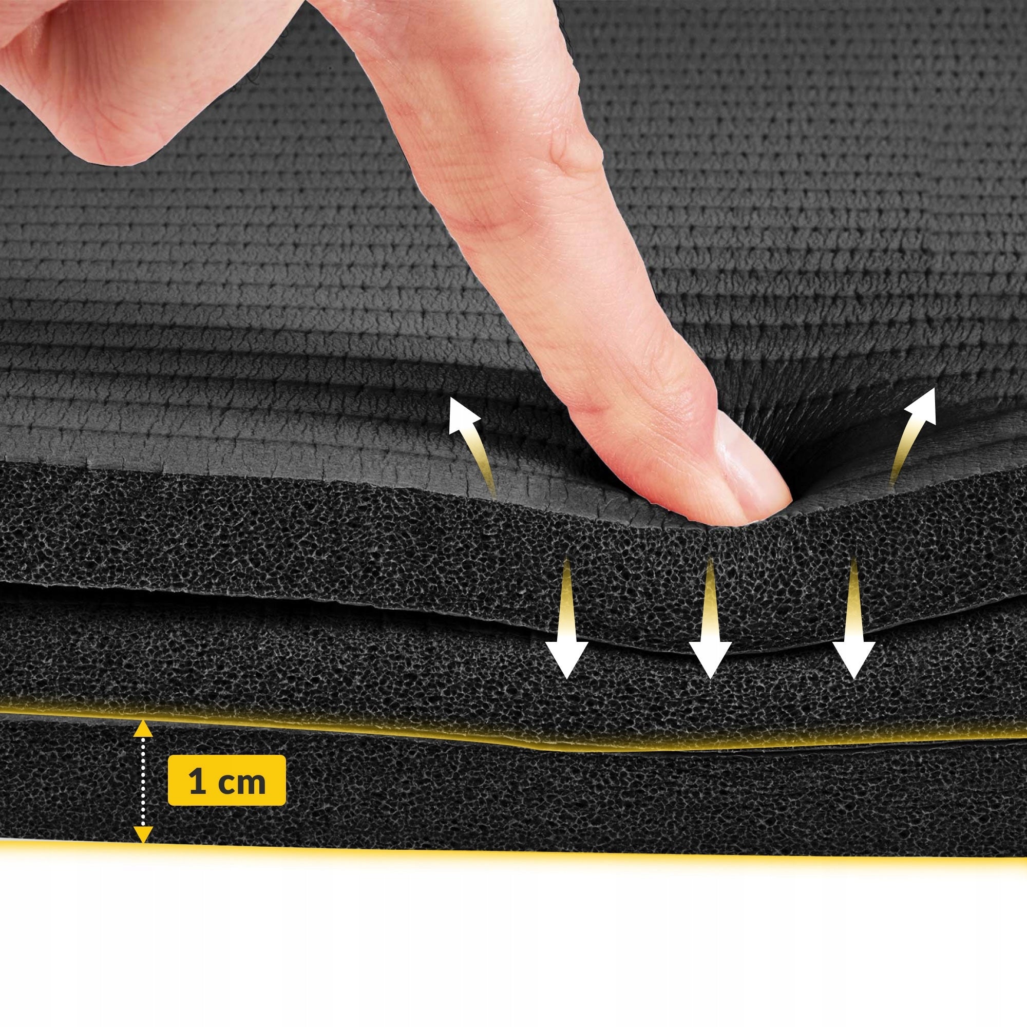 YOGA EXERCISE MAT GYMNASTIC TRAINING FITNESS HANDLE THICK NBR 1,5CM Kind other