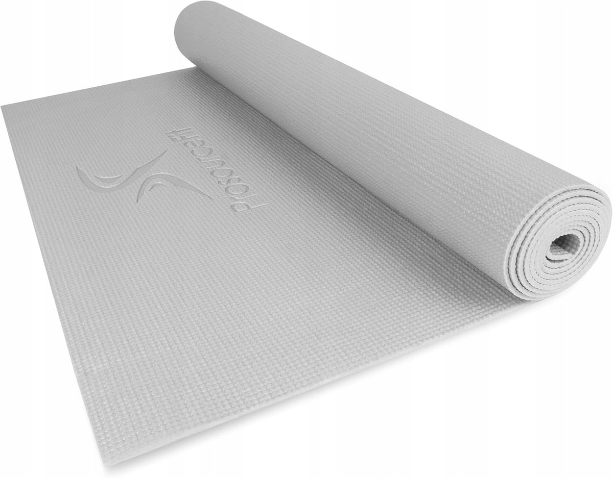 YOGA EXERCISE MAT PILATES TRAINING PROSOURCEFIT 183x61x0,3CM GREY PVC