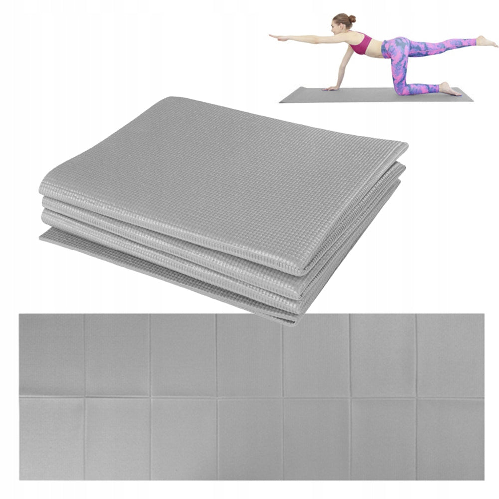 YOGA FITNESS EXERCISE MAT 173*61CM COMFORTABLE FOLDING YOGA MAT WITH PVC