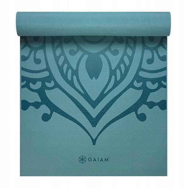 YOGA MAT 6mm NON-SLIP PURPLE MANDALA Brand Gaiam