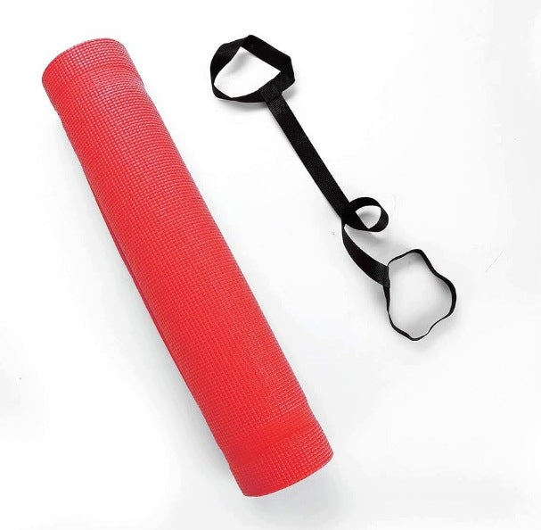 YOGA MAT AMAZONBASICS RED MAT WITH HANDLE Packaging status original