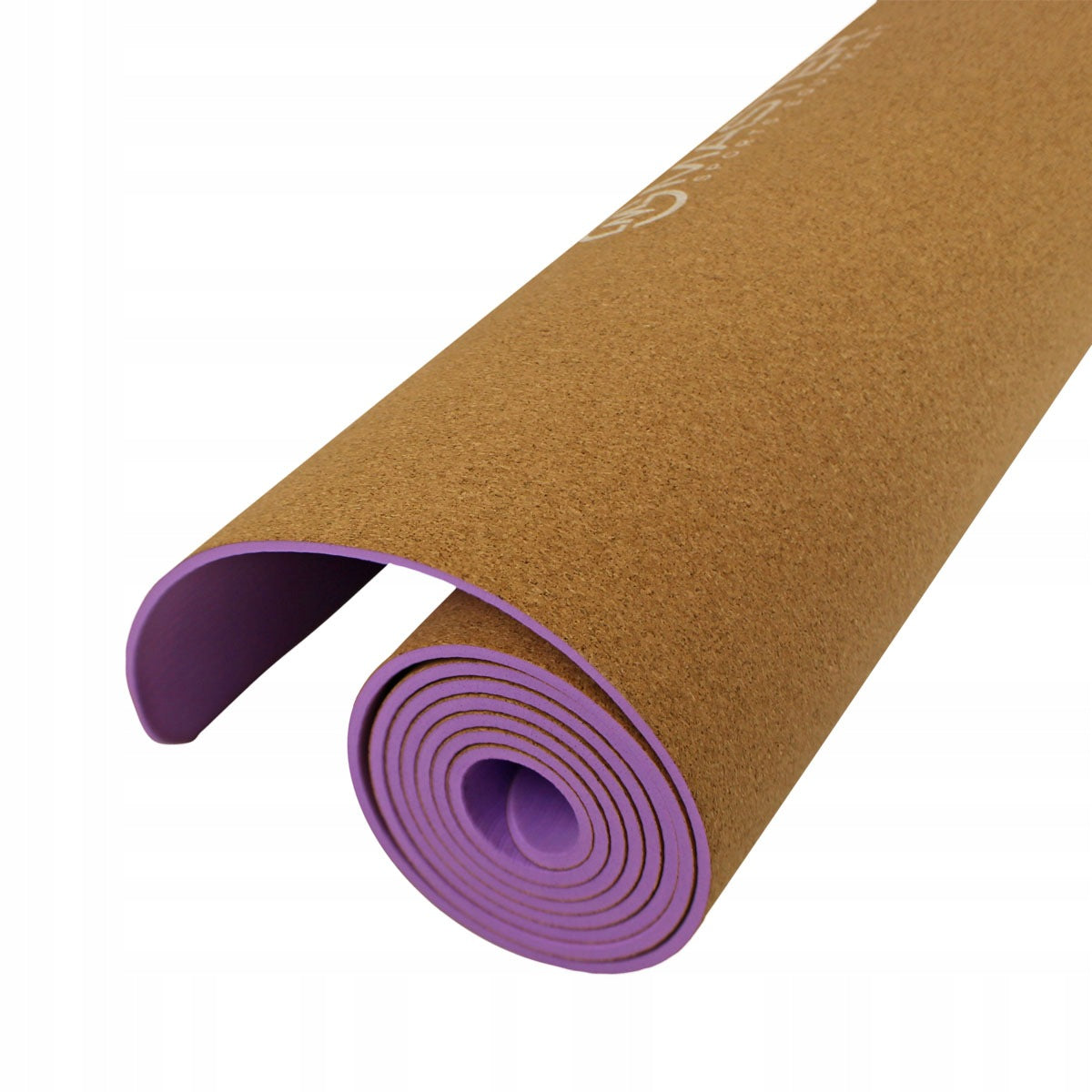YOGA MAT CORK ANTI-SLIP STOPPER 4MM 183X61CM PURPLE Brand Master