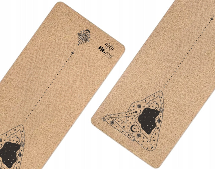 YOGA MAT CORK NON-SLIP WITH PATTERN WOMAN FOR EXERCISE RUBBER Packaging status original